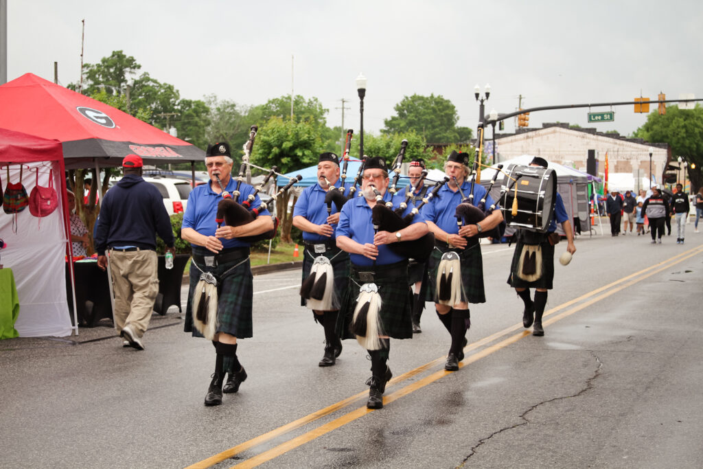 Arts and crafts vendors and food vendors, along with parade entries and entertainment, are a big part of the Johnston Peach Blossom Festival